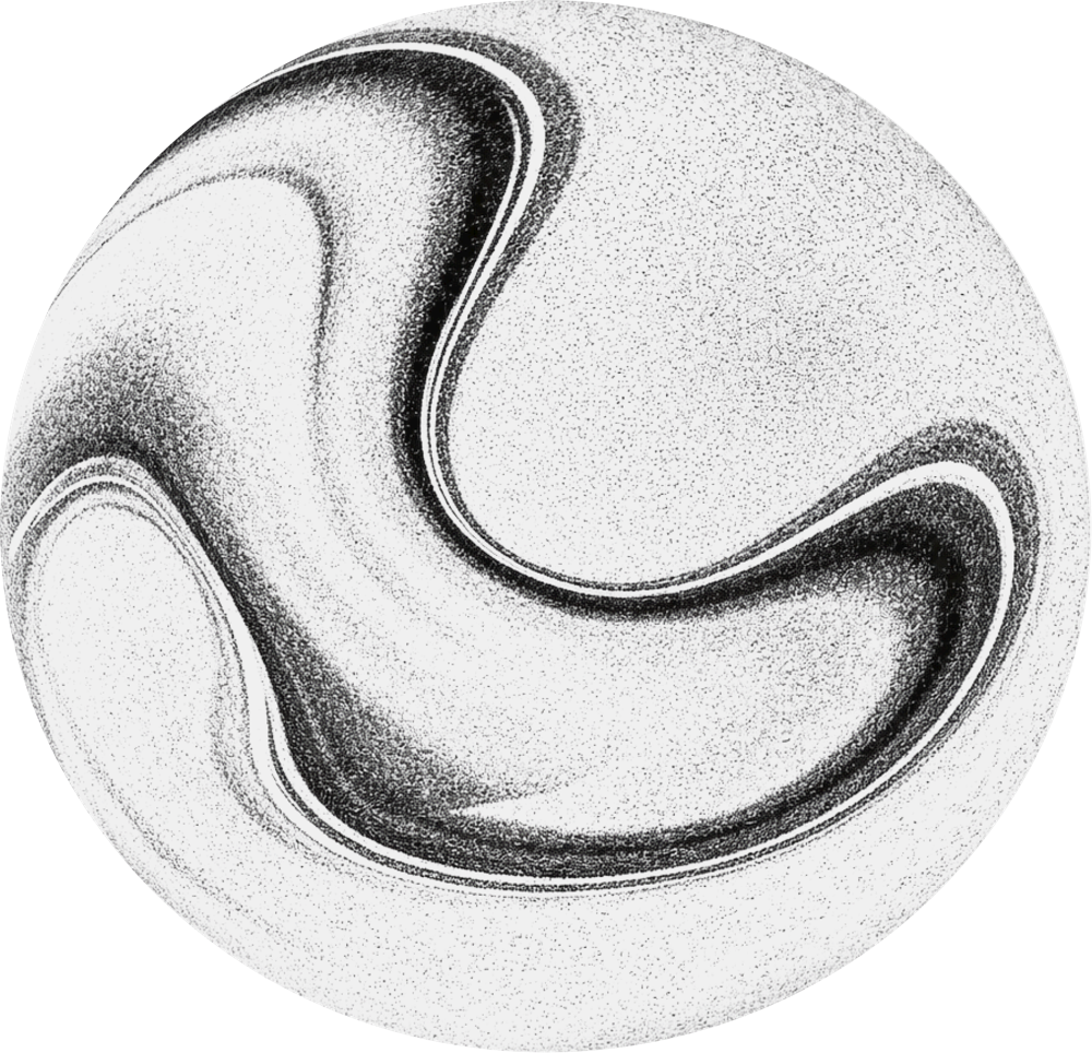 An engraved globe whose continents are formed of swirling AI currents; export routes flow from the United States to markets around the world